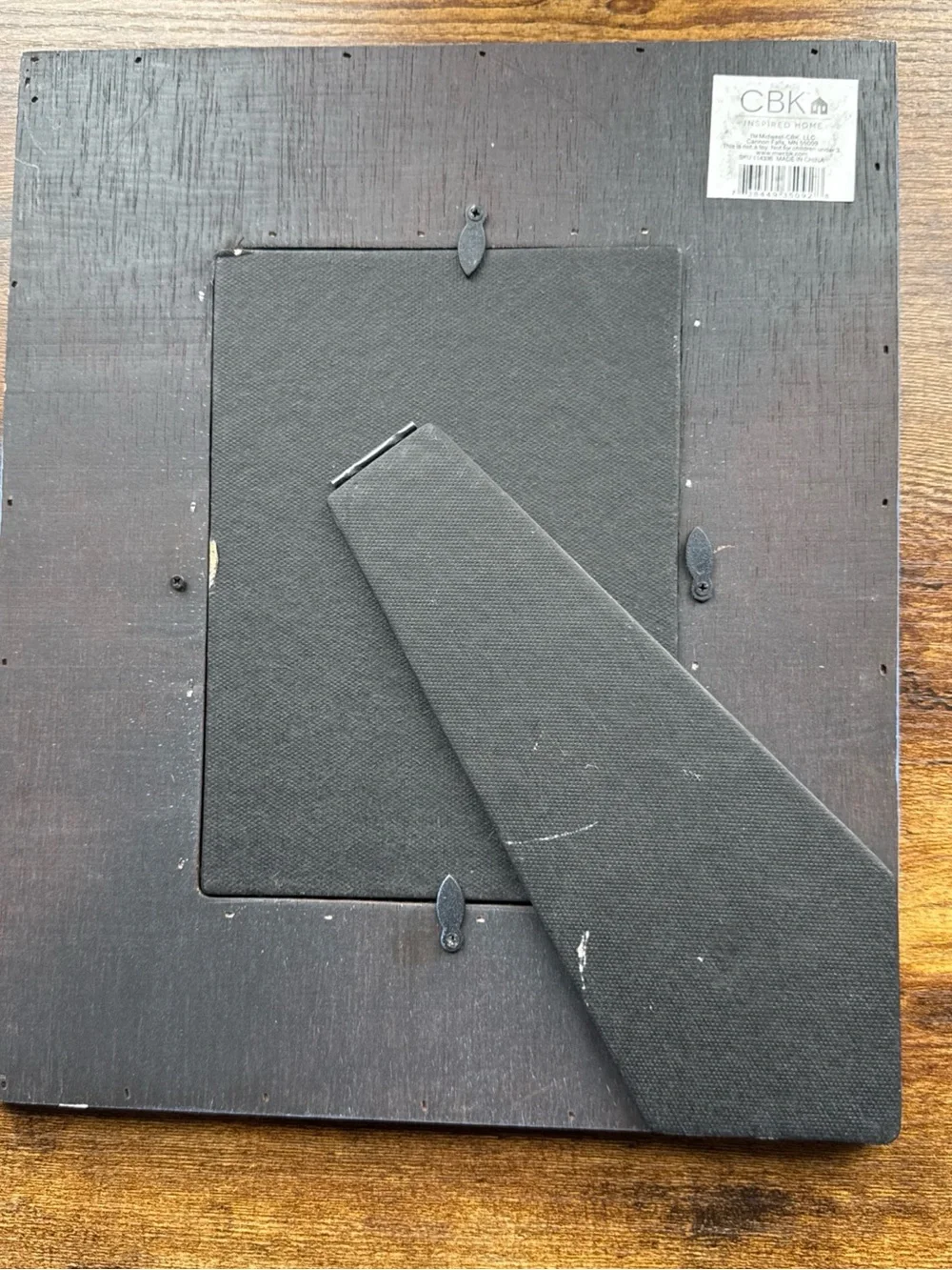 CBK Blue Photo Frame. 10x12. Holds 5x7 Photo. Distressed. GUC